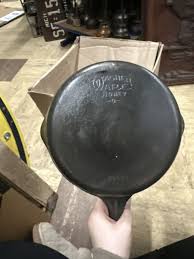 VINTAGE WAGNER WARE STYLIZED LOGO CAST IRON SKILLET # 6 1056 ...