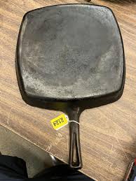 Sold at Auction: Square Cast Iron Skillet, Made in USA