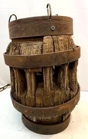 Antique Wagon Wheel Hub Heavy Wood & Iron 14 Spokes Hanging ...
