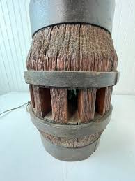 Antique Wagon Wheel Hub Lamp, Farmhouse Decor, Rustic Decor ...