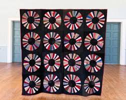 Vintage Blue Dresden Plate Quilt Rose Marie Bragg - Etsy Canada