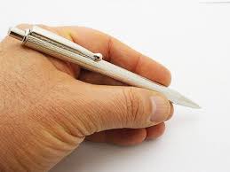 Women's Ballpoint Pen in Solid Sterling Silver Hallamarked ...