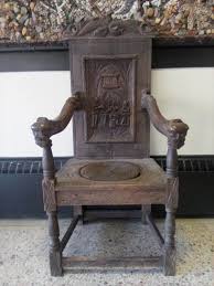 Restoring an antique throne chair for resale