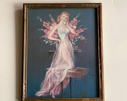 Vintage Jules Erbit Framed - Etsy