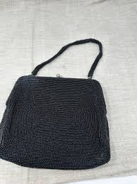 Vintage WALBORG Hand Beaded Black Jeweled Evening Bag Handbag Clutch Purse | eBay