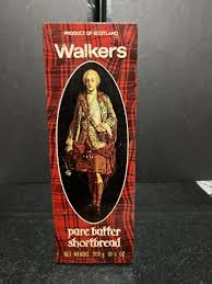 1985 Walkers Pure Butter Shortbread Metal Tin Scotland Man ...