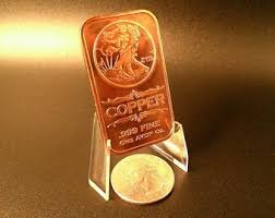 Walking Liberty Copper Bar - 1oz .999 Fine Copper ...