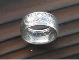 SALE 20% OFF - United States Silver Eagle Dollar Ring - Etsy