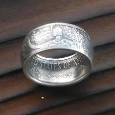 United States Silver Eagle Dollar Coin Ring – Coin Ring ...