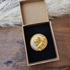 Samoyed Dog Show Pewter Brooch: Number Holder Ring Clip - Etsy