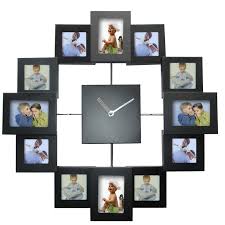 Square Photo Frame Wall Clock - Stylish & Functional
