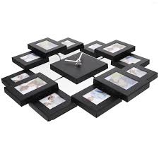 Wall Clocks 14 Inch Creative Po Frame Fashion Clock Metal Color Paint Aluminum Without Black From &Price; | DHgate