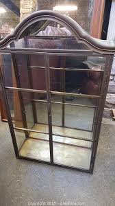 Vintage Brass Glass Curio Wall Cabinet Auction | Gleaton's, Metro Atlanta Auction Company, Estate Sale & Business Marketplace