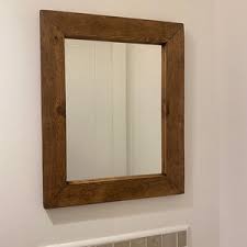 Old Wood Framed Mirror B - Etsy