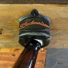 Budweiser Wall Mounted Bottle Opener, Die Cast With Painted ...