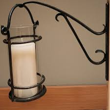 Large Hand Forged Viking Wall-hanging Candle Sconces in ...