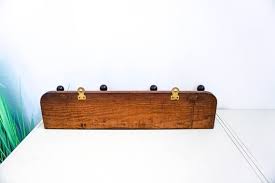Dutch Wooden Wall Coat Rack With Hooks, Art Deco, Amsterdam School Style - Etsy