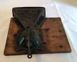 Antique CHARLES PARKER No 80 Coffee Grinder Wall Mount Tin & Cast Primitive | #3672965627