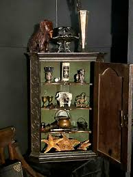 REDUCED Antique Carved Gypsy Folk Art Corner Cabinet of Curiosities 19th C. | eBay