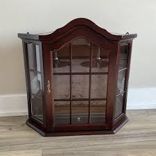 Showcase Transparent Door Wall Display Cabinet 2 Glass Shelves and Doors Collector's Wall Vitrine Wood Shelf Curio Display Wall Hanging - Etsy