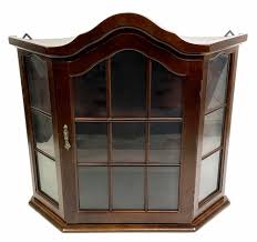 Sold at Auction: Victorian Influenced Glass Wall Curio Cabinet