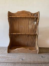 Vintage Oak Spoon Rack: 12-spoon Collection Display Shelf - Etsy