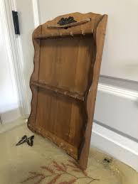 Vintage Spoon Display Wood Shelf Wall Hanging Eagle USA E Pluribus Unum | eBay