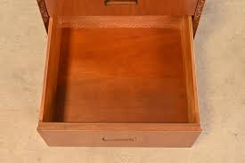 Frank Lloyd Wright Taliesin Mahogany Nightstand or Side Table, Newly Restored at 1stDibs