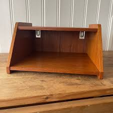 Scandinavian Vintage Wall Mounted Bedside Table in Teak - Etsy UK