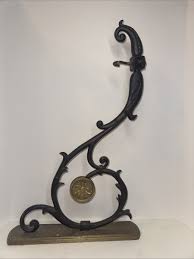 Bombay Co Brass Scroll Wall Hook 21.5” Cast Iron Vintage ...