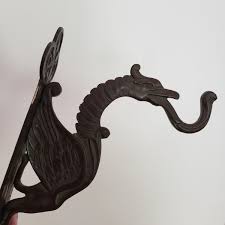 ANTIQUE BIRD HOOK RARE STATEMENT DECOR ESTATE RETRO ...