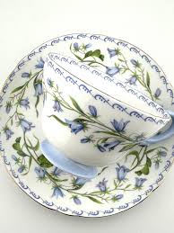 Shelley Harebell Cup and Saucer, Henley Shape, 1950s English ...