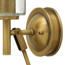 Hinkley Collier 5-in W 1 -Light Polished Brass Wall Sconce in the Wall Sconces department at Lowes.com