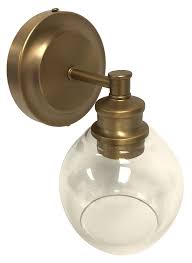 Capital Lighting 621111AD-426 Mid-Century 1-Light Sconce - Aged Brass | eBay