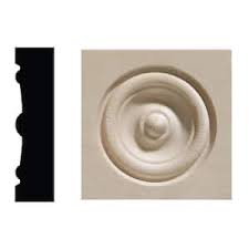 Ornamental Mouldings 642C 5/8 in. x 2-1/2 in. x 2-1/2 in. Red Oak Corner Block Moulding BG642COAK - The Home Depot