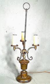 MID CENTURY FRENCH STYLE 3 ARM BOUILLOTTE BRASS LAMP ON AN URN BASE | eBay