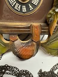 Vintage Cuendet Musical Swiss Chalet Cuckoo Clock Hunting ...