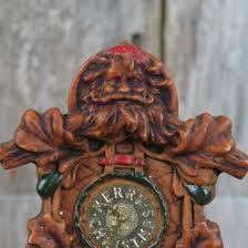 Vintage Clock Ornament Old World Cuckoo Hallmark Christmas ...