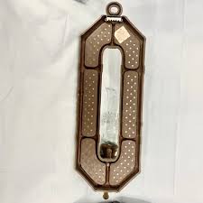 1 Vintage Homco Faux Wicker Rattan 20" H Wall Sconce Candle ...