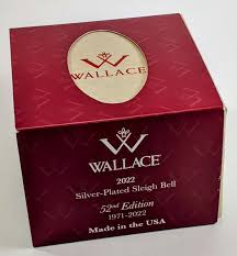 2022 Wallace 52nd Edition Silver Plated Sleigh Bell Ornament ...