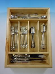 Enchanting Orchid by Westmorland Sterling Silver Flatware Set Service 38 Pcs For Sale at 1stDibs