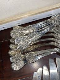 58 pcs FB Rogers & Sons Ornate Grande Antique Rose ...