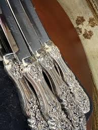 Vintage Stainless Steel F.B. Rogers Steak Knifes. Set of 7 ...