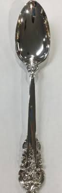 WALLACE STERLING GRANDE BAROQUE TSP OVAL 6 1/8 INCH SPOON ...