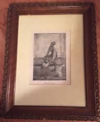 Vintage Black Americana A Painful Kindness Print In Hand Carved Wood Frame READ | eBay