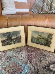 Vintage Pair Pencil Signed CLAUDE DOWAL Framed Art “rough Road” / “on the Thames” - Parisian Wall Art - French Country Art - Etsy Canada