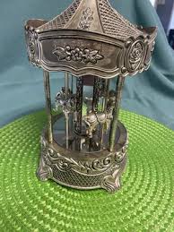 Wallace Silversmiths Silver Plated Carousel Musical (works ...