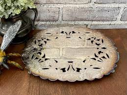 Silver Plated Trivet! Vintage Home! Wedding Decor! Cottagecore! - Etsy