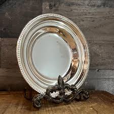 Vintage Silverplated Tri Footed Bowl - Etsy