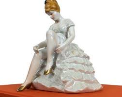 Occupied Japan Ballerina Sculpture, Lusterware, Pearlware ...